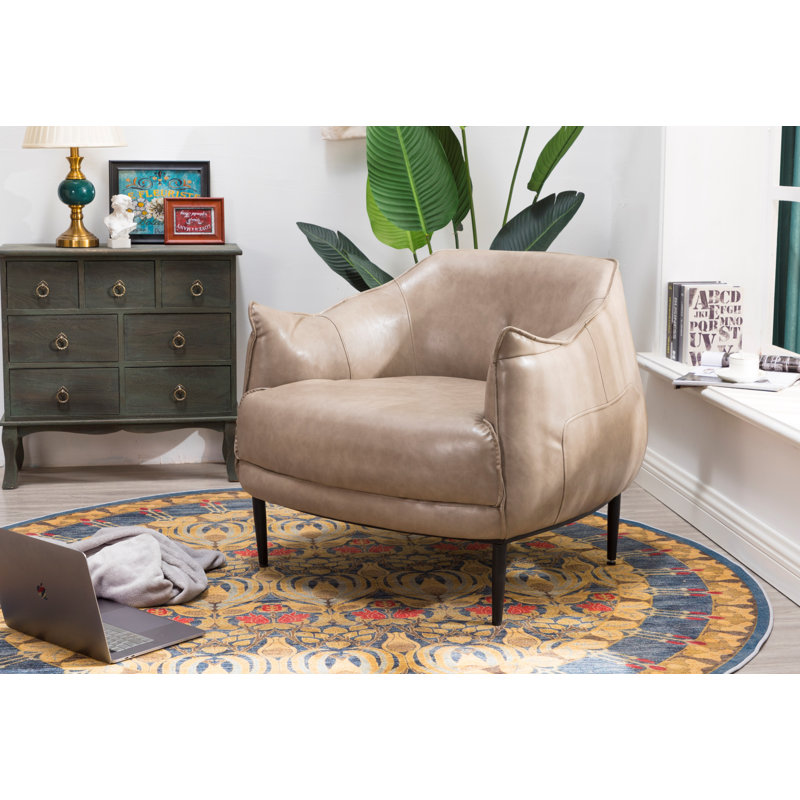 Union Rustic Hinderika 34 Wide Barrel Chair Reviews Wayfair